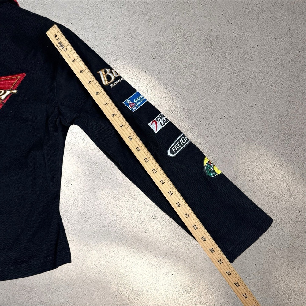 Vintage NWOT JH Design Dale Jr. Budweiser Racing Jacket Sz Small NASCAR - Picture 9 of 9